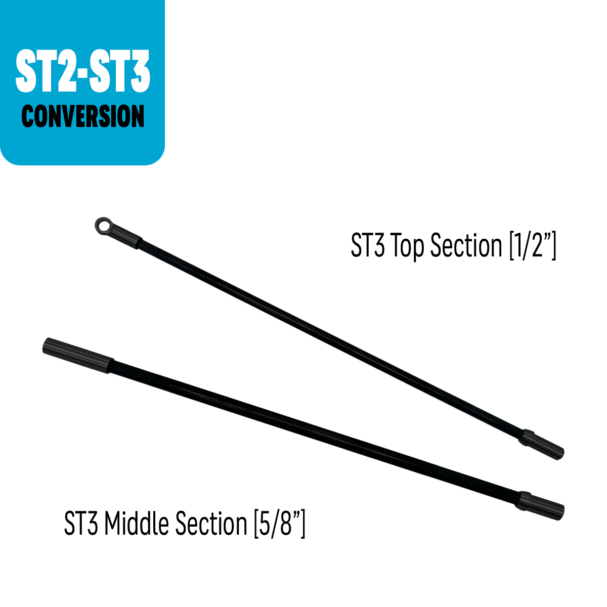 Swim Tether ST2 to ST3 upgrade kit — replacement top FlexPole section