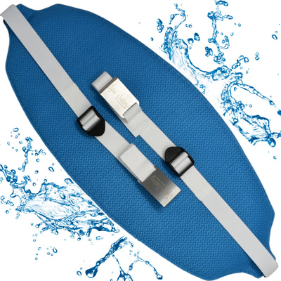 Spa Swing adjustable underwater seat installed in swim spa