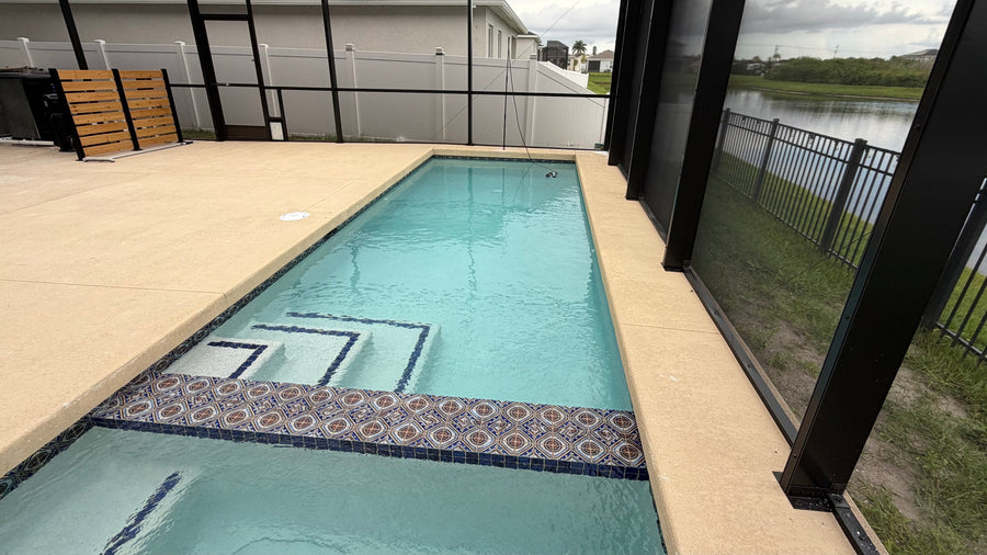 Bill's Swim Tether setup — Pool