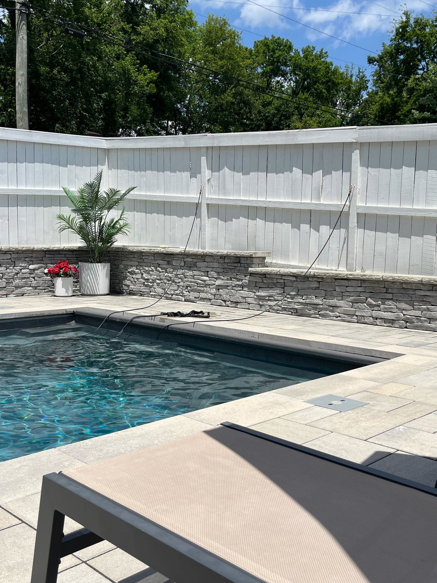 Janene's Swim Tether setup — Pool